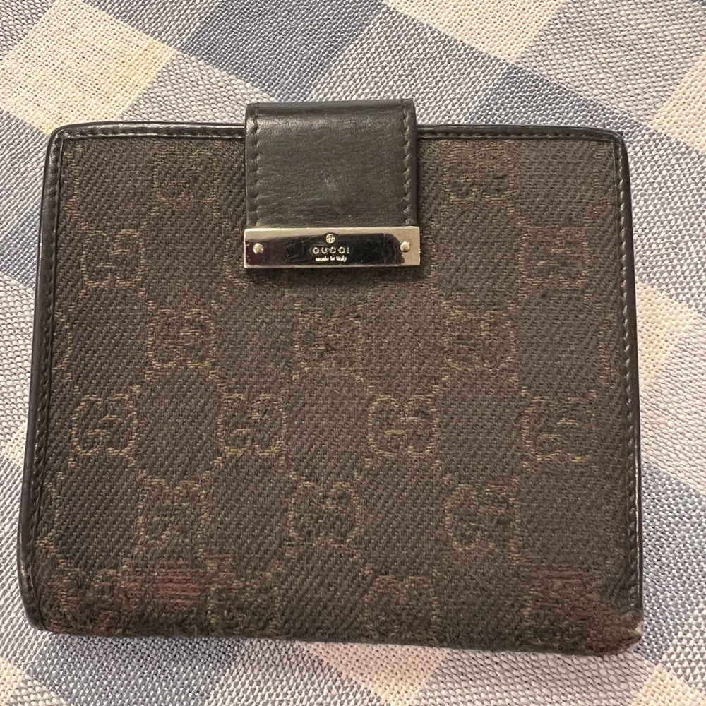 Vintage Gucci Brown Monogram Wallet